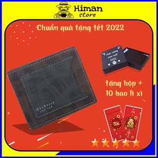 Ví nam thời trang giá rẻ đẹp nhỏ gọn bóp da PU cao cấp mini dáng ngang HIMAN VN050