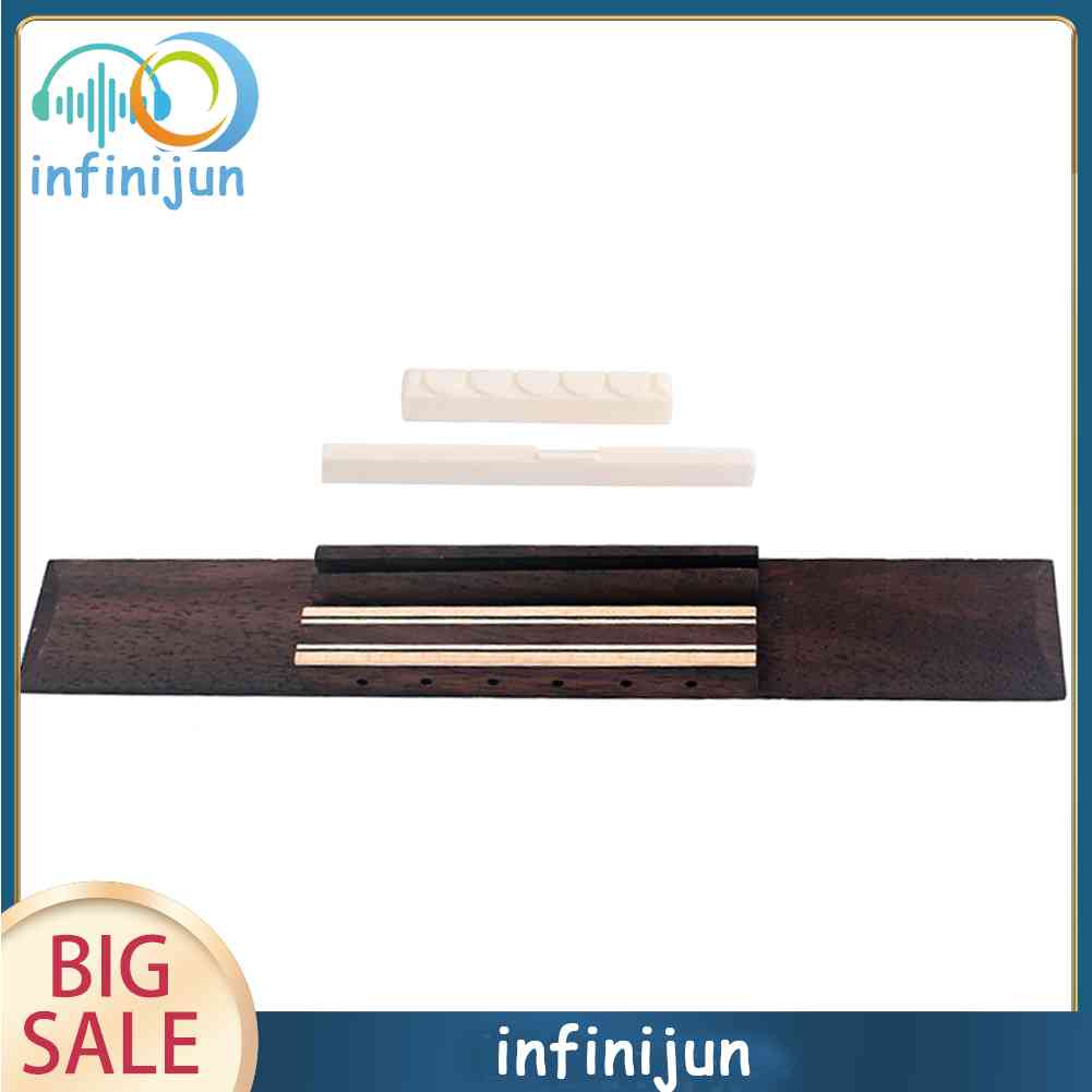 Bộ Ngựa Đàn + Lược Đàn + Xương Đàn Bằng Gỗ Hồng Dùng Cho Đàn Guitar Cổ Điển