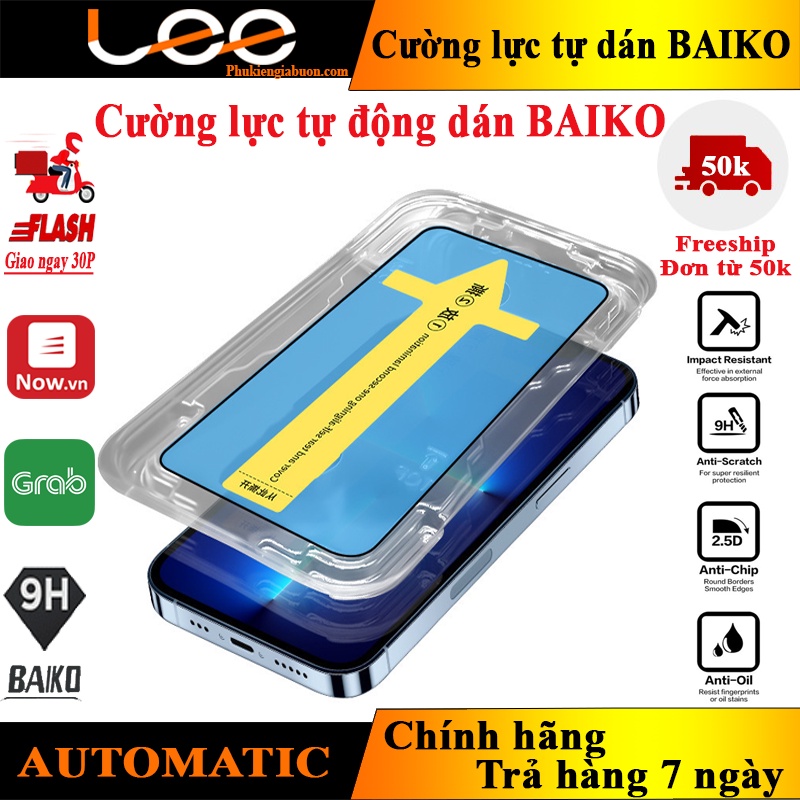 [Mua>2 lấy giá sỉ] Cường lực tự dán Automatic có màng ngăn bụi lỗ loa mẫu mới 2023