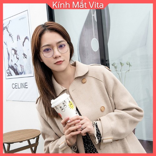 Gọng Kính Nữ Shopvita Gọng Kính Tròn Kim Loại Cao Cấp Phong Cách Thời Trang Hàn Quốc  -VT1 | WebRaoVat - webraovat.net.vn