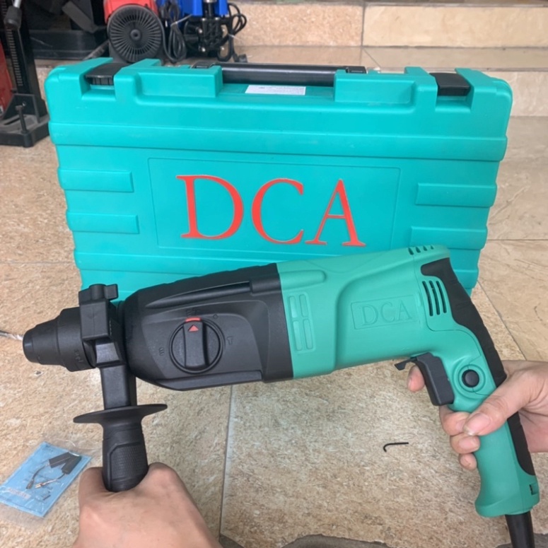 [Chính hãng] Máy khoan bê tông DCA AZC05-26B công suất 800W - khoan bê tông 3 chức năng tặng kèm 3 mũi khoan 2 mũi đục