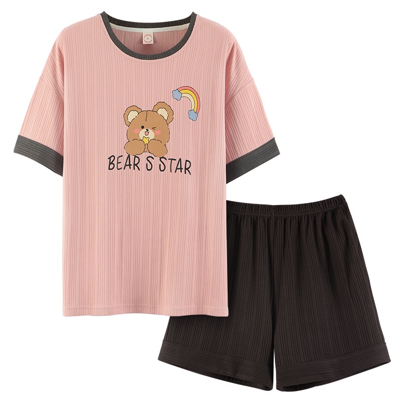 Đồ bộ pijama nữ mặc nhà cotton cao cấp tay ngắn siêu cute dễ thương – CTN1