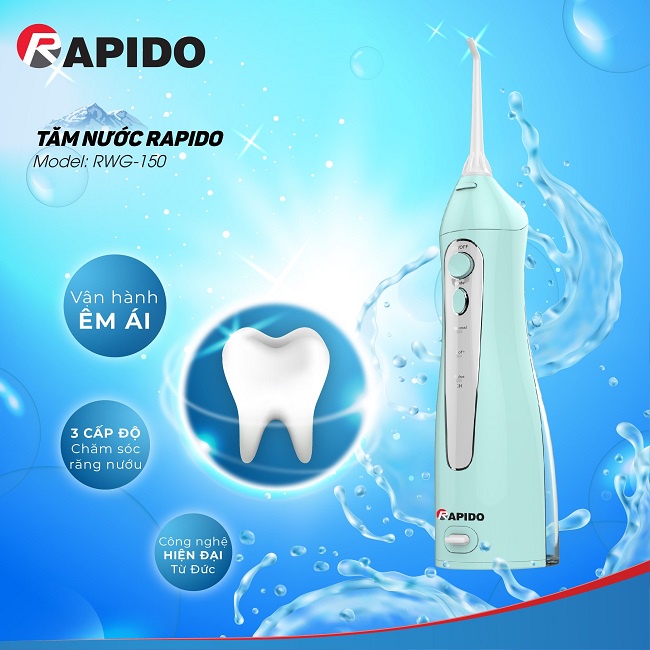 Máy tăm nước cầm tay Rapido Water Flosser RWB150