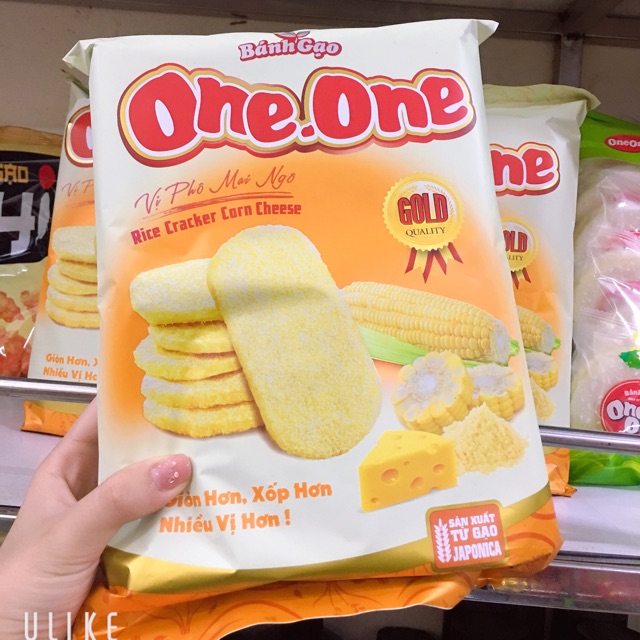 BÁNH GẠO ONE ONE VỊ PHÔ MAI NGÔ