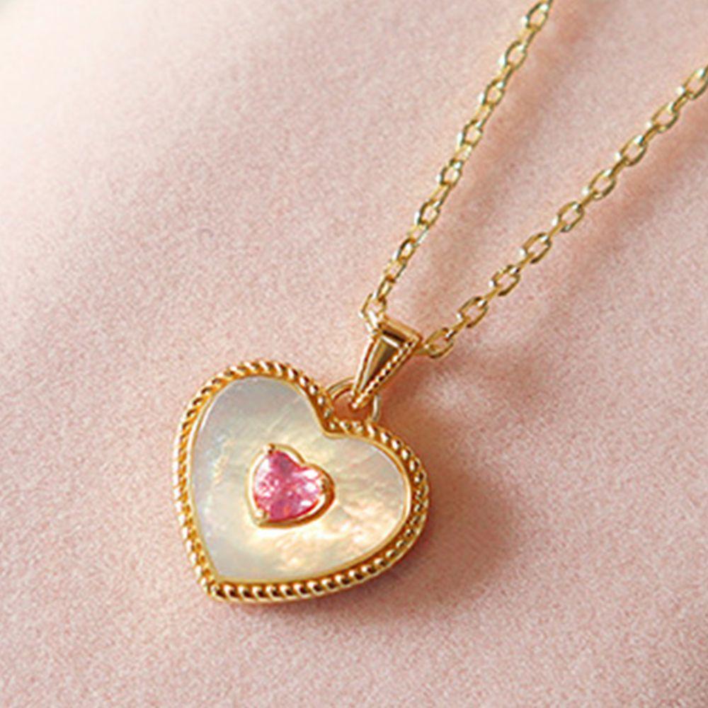 Vòng cổ Mặt Hình Trái Tim Sang Trọng Cho Nữ