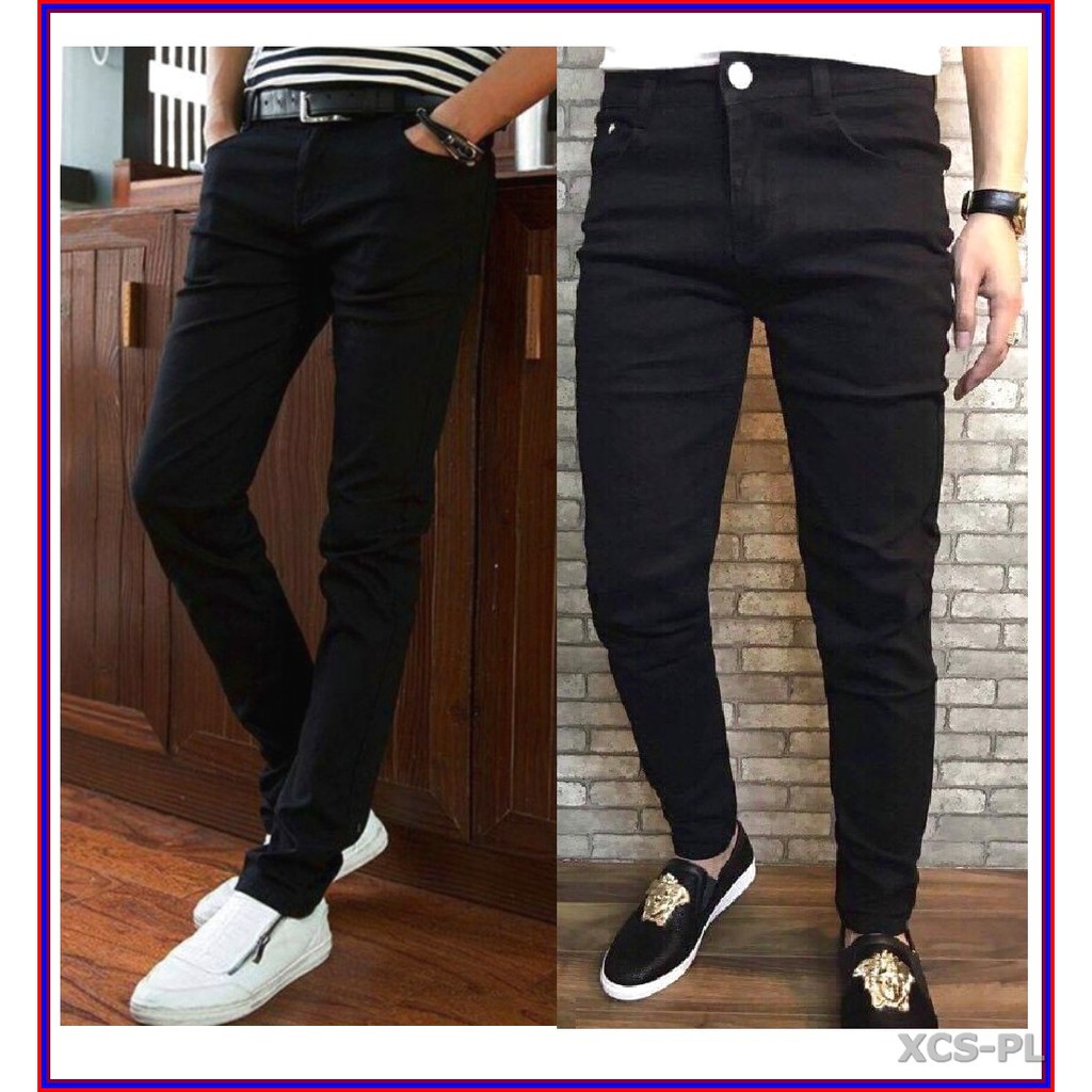 Quần jean nam cao cấp ĐEN TRƠN siêu đẹp không xù lông, không ra màu, chất giãn tốt đenTRƠN.343