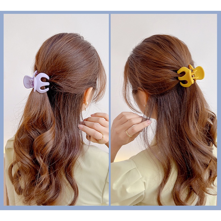 Kẹp Tóc Càng Cua Lưng Bí Ngô Đơn Giản Phong Cách Nhật Bản Chống Rơi Cho Nữ