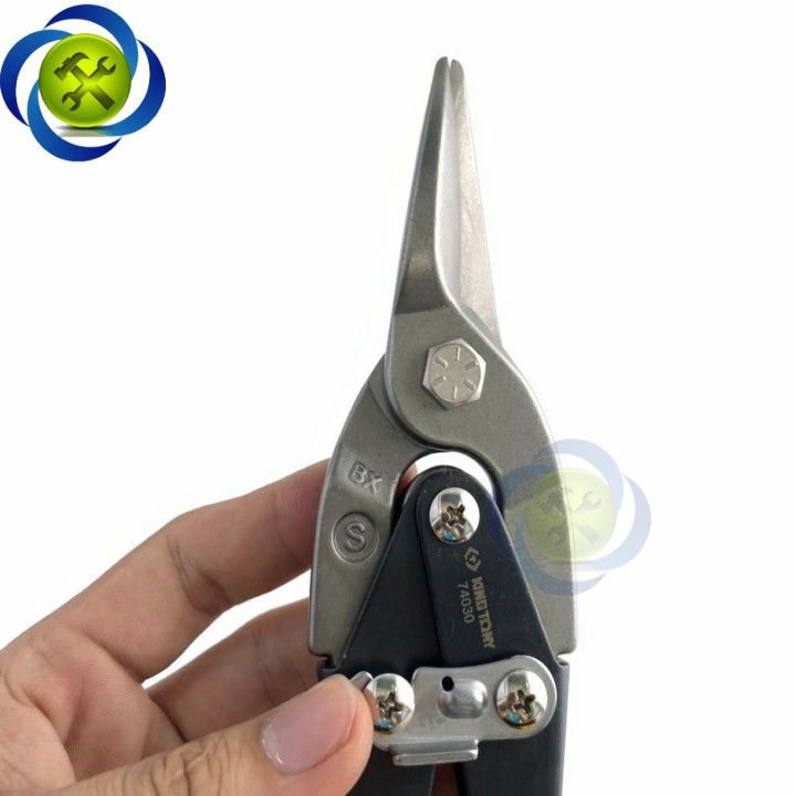 Kéo cắt tôn thẳng Kingtony 74030 cán vàng dài 250mm