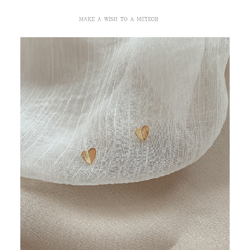 Bông tai hình trái tim đơn giản thanh lịch