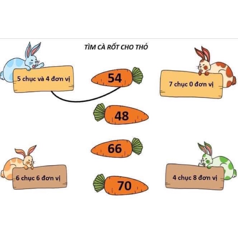 Set thỏ tìm carot