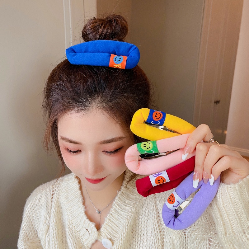 Kẹp Tóc Hình Mặt Cười Phong Cách Hàn Quốc Ngộ Nghĩnh Dễ Thương