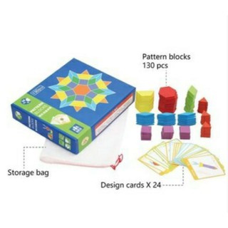 Ghép hình tư duy theo thẻ Pattern block
