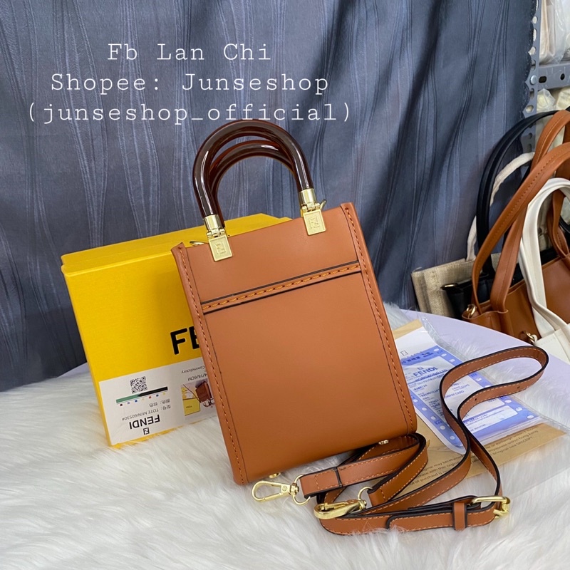 Túi xách nữ chữ FFF size 14cm đựng vừa đt cực xinh