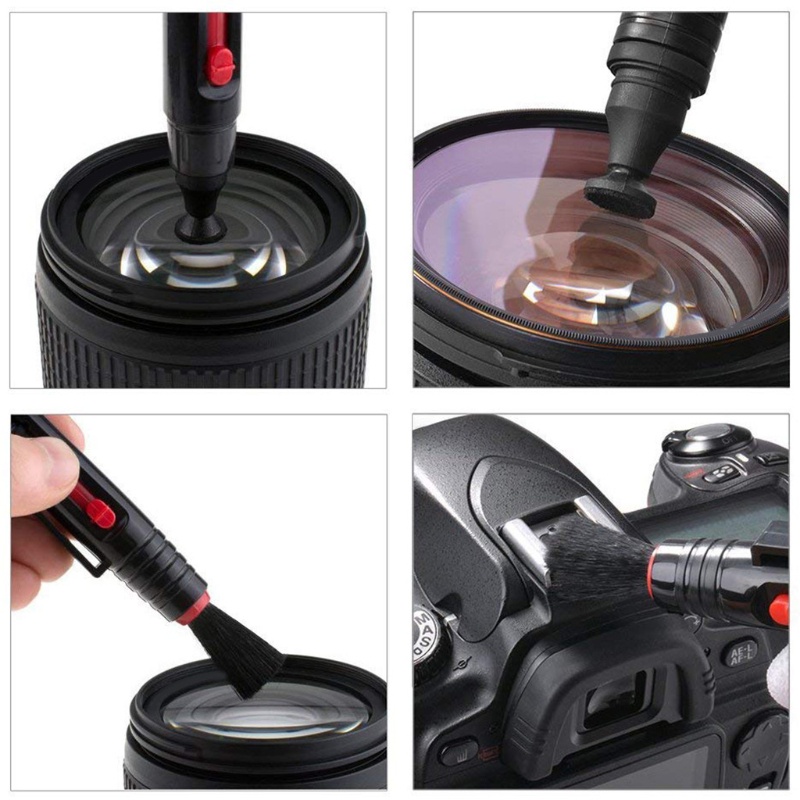 Bộ Dụng Cụ Vệ Sinh Ống Kính Máy Ảnh DSLR 6 Trong 1 Chuyên Nghiệp Kèm Túi Đựng