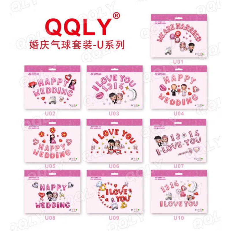 Set bóng trang trí đầy tháng cho bé