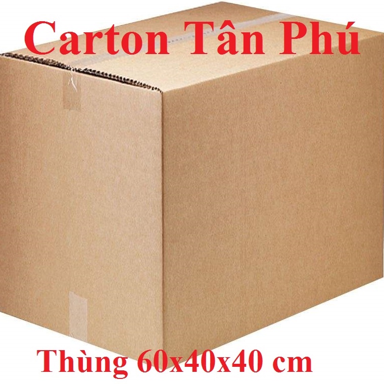 1 Thùng Carton Lớn 60x40x40 Cm - Thùng carton TP chuyển nhà, dọn đồ tiện lợi