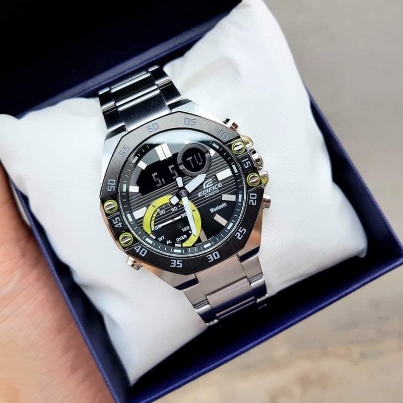 Đồng Hồ Casio | Edifice | Nam ECB-10DB-1ADF  | Dây Kim Loai | Chống Nước 100m | Kết Nối Điện Thoại