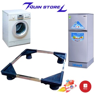 Kệ Máy Giặt - Chân Kê Tủ Lạnh Máy Giặt Đa Năng Chống Rung, Điều Chỉnh Được Kích Thước Cho Máy Giặt Cửa Ngang, Cửa Trên