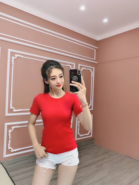 Áo body thun gân tay lửng