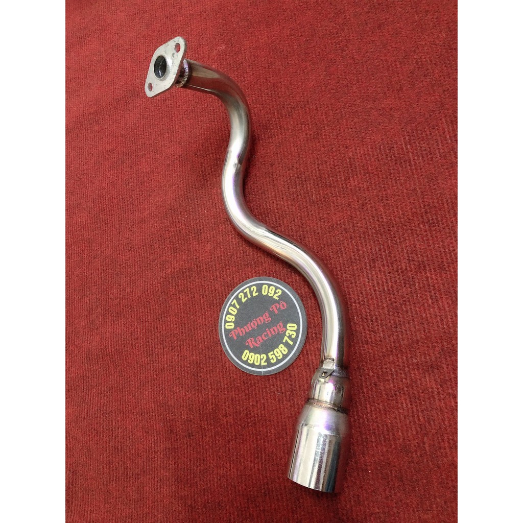 Cổ pô inox 27x51 gắn pô lon dành cho AirBlade 110 / Click 110