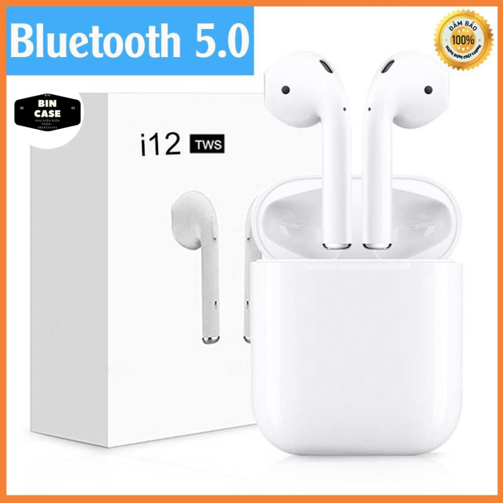 Tai nghe Bluetooth không dây Inpods i12 TWS điều khiển cảm biến âm thanh HIFI cho Android iOS