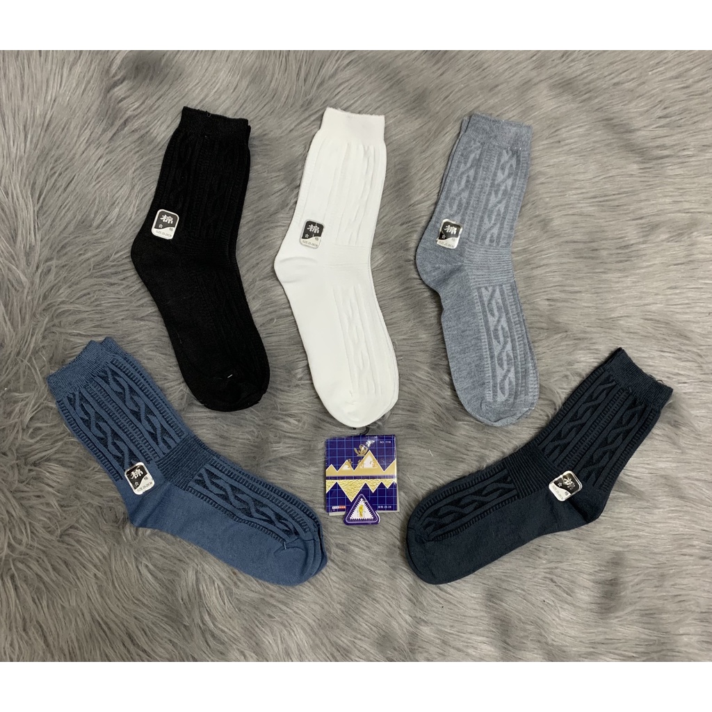 HCM] 6 và 12 đôi tất nam , vớ nam, loại dài , siêu đẹp  chất , co giãn thoáng mát , ảnh thật , bảo đảm giao đúng hàng