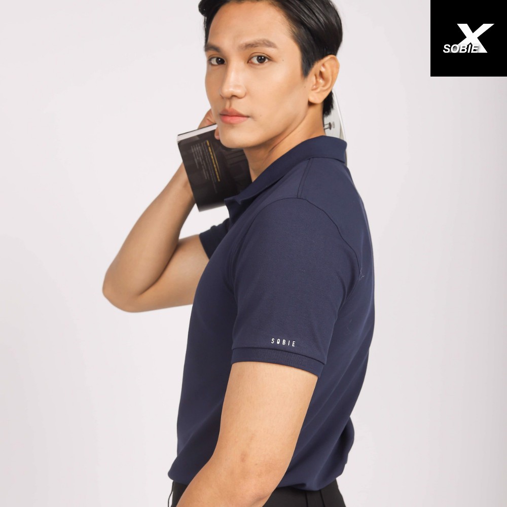 [Mã BMBAU50 giảm 7% đơn 150K] Áo Polo Nam Xanh Navy cổ bẻ vải Cotton bền màu, chuẩn form, sang trọng, lịch lãm - SOBIE