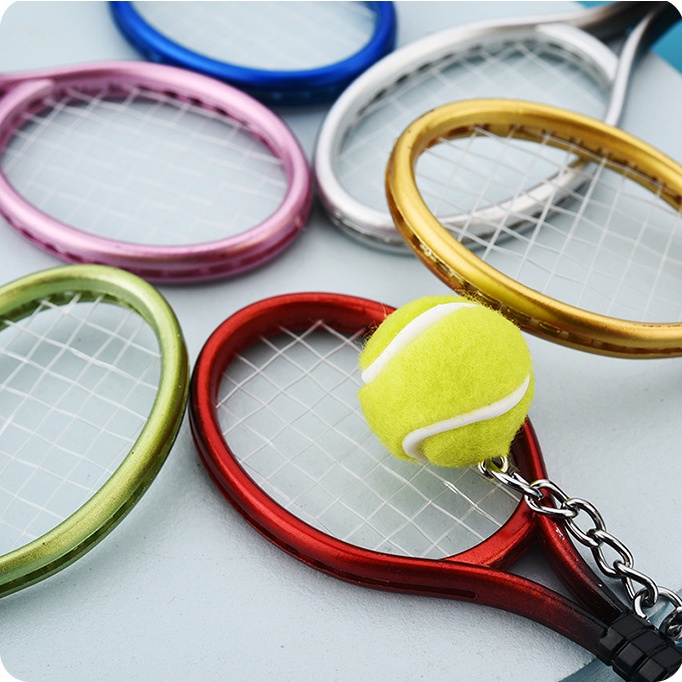 Móc Khóa Hình Bóng Tennis Sáng Tạo