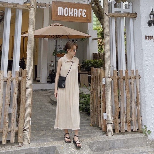 [NOWSHIP] Giày Sandal Nữ Quai Khuy Ngang Mảnh Đế Bằng Độn Nâng Chiều Cao 3CM Quai Hậu Hot Mới Thời Trang Đơn Giản đi học