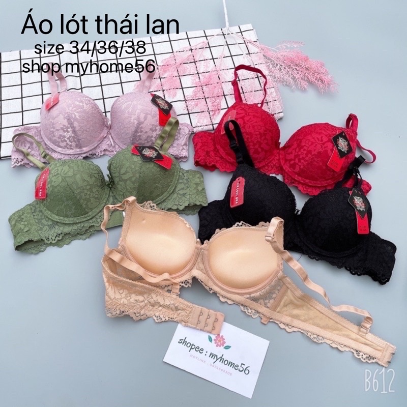 Áo ngực thái lan đệm dày vừa nâng ngực có gọng 8833