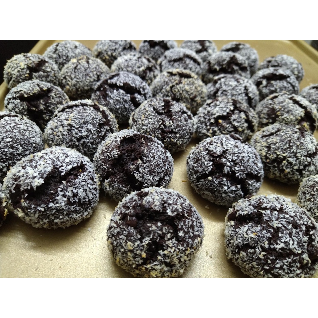 Bánh Cookies Nứt Nhà Làm ( Cacao Crinkle Cookies)