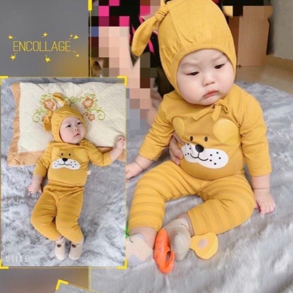 [Mã FAMAYFA2 giảm 10K đơn 50K] Đồ Bộ Bé Trai, Bé Gái Minky Mom Tay Dài Quần Dài + kèm mũ nón 100% chất thun lạnh