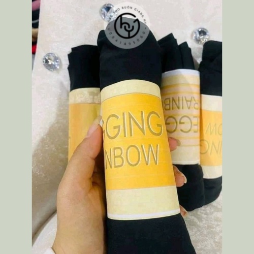 Quần legging đùi siêu co dãn mềm mịn cuộn vàng Rain Bow thần thánh