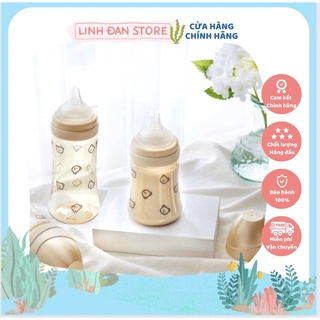 Bình sữa Grosmimi gâu Dotgom Hàn Quốc PPSU cho bé 200ml 300ml nội địa Hàn tách set
