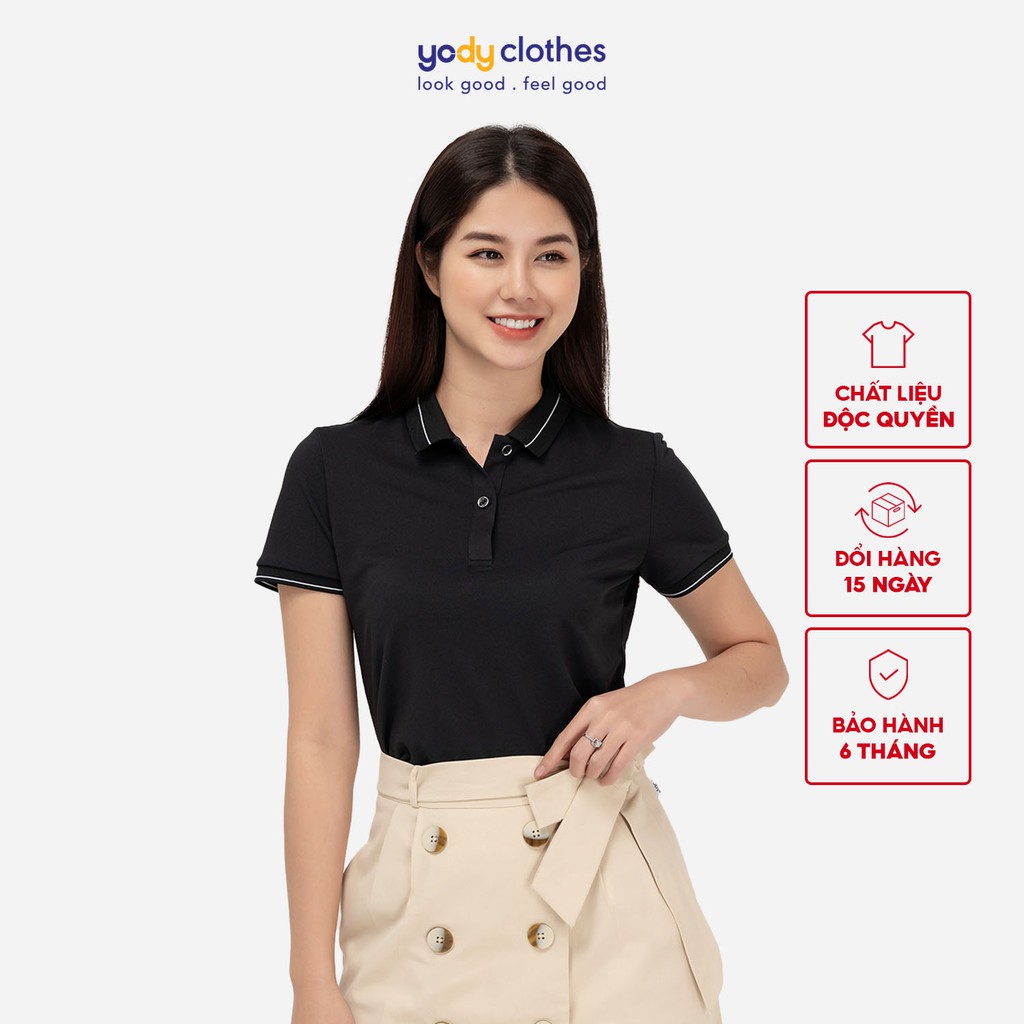 Áo thun polo nữ YODY cafe cao cấp cổ bẻ thoáng mát ngăn mùi APN3890 | BigBuy360 - bigbuy360.vn