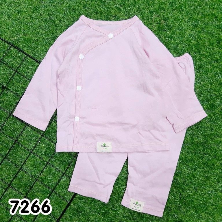 Bộ Dài Tay Bé Gái Cài Nút Cho Bé Từ 3-11KG