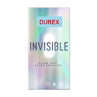 [BCS siêu mỏng] Bao cao su Durex Invisible Extra Thin Extra Sensitive - Hộp 10 bao
