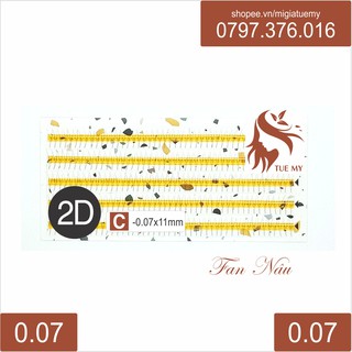 Mi nâu fan khay 2d sợi 0.07