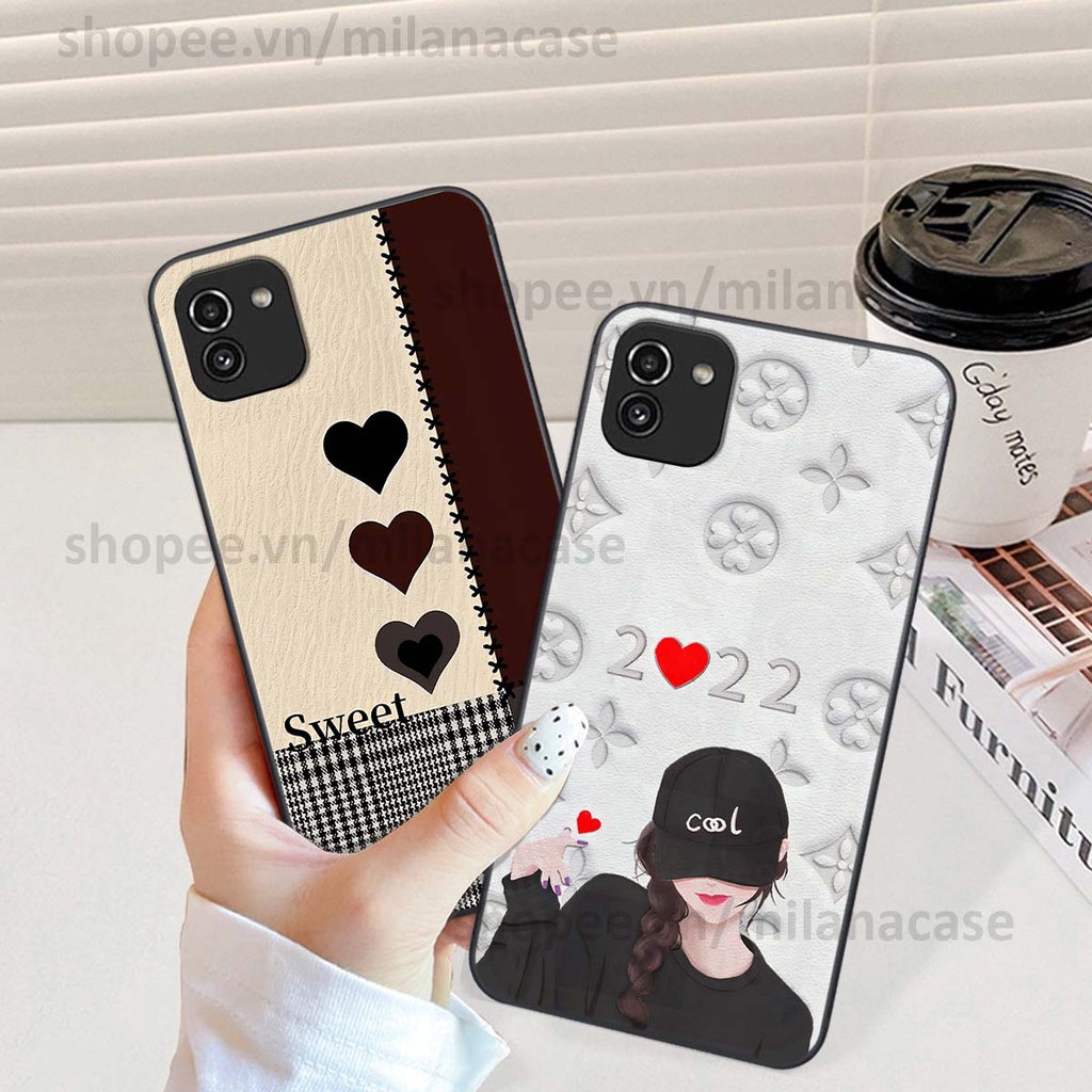 Ốp Samsung A03 hình trái tim be love tình yêu siêu đẹp, cá tính, thời trang