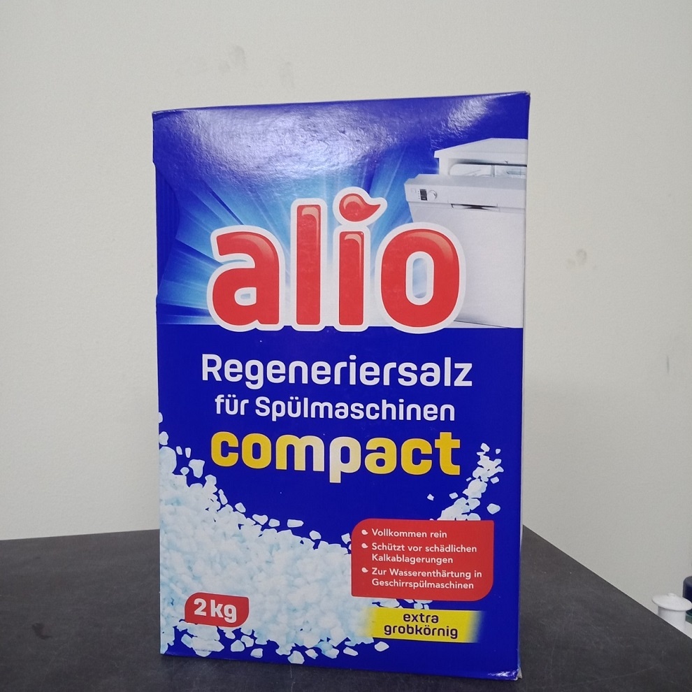 Muối rửa bát finish 4kg, 1.5kg, 1.2kg Muối finish cho Máy rửa bát ly