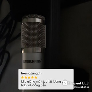 Micro Thu Âm Woaichang BM-900, mịc thu âm livestream, hát karaoko, bán hàng online cao cấp cực hay