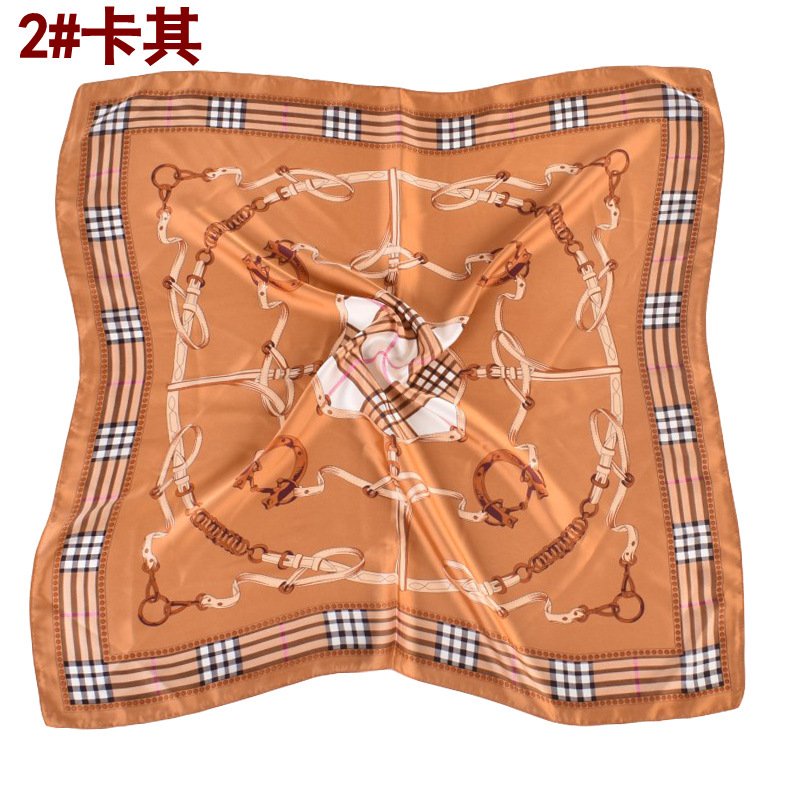 khăn lụa vuông họa tiết HÀN QUỐC-choàng cổ cao cấp 70x70cm Khăn bandana lụa ThyThy,áo choàng-HOT