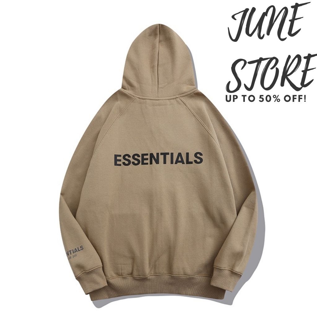 Áo khoác essentials có mũ, Hoodie Jacket Fear Of God Essentials