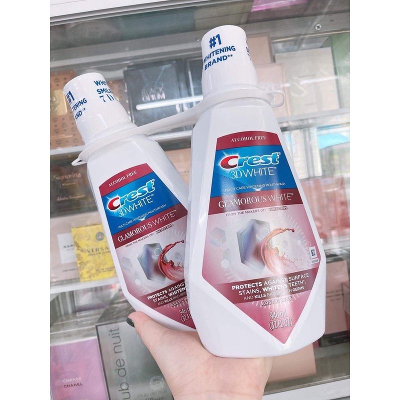 NƯỚC SÚC MIỆNG CREST 3D WHITE GLAMOROUS WHITE MULTI CARE WHITENING MOUTHWASH 946ML CHÍNH HÃNG - 9131