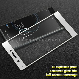 Dán kính cường lực 4D full toàn màn hình Sony Xperia XA1 phủ màu
