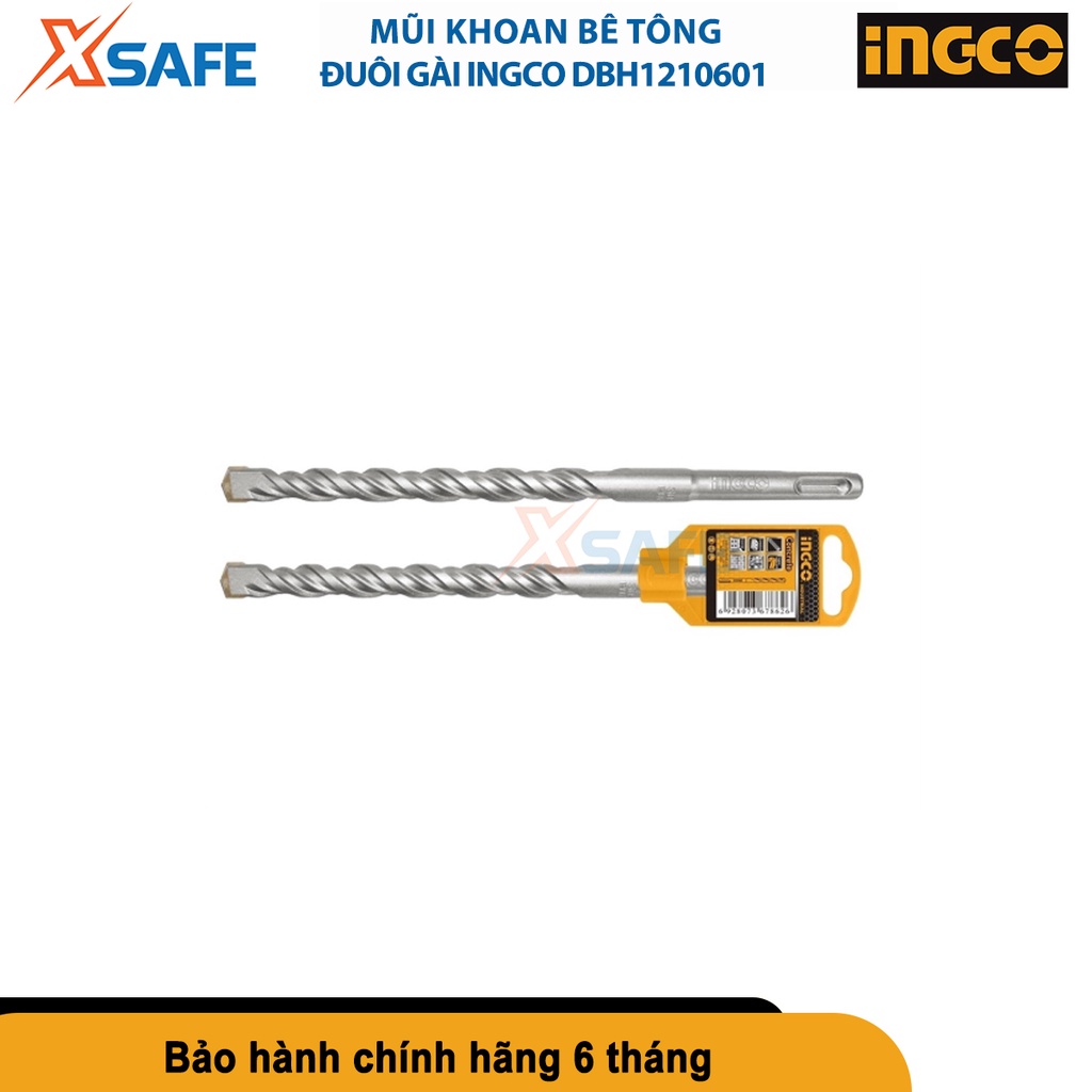 Mũi khoan bê tông đuôi gài INGCO, mũi khoan giúp công việc khoan tường khoan lỗ để luồn dây lắp đặt [CHÍNH HÃNG][XSAFE]