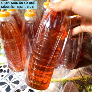 Nước mắm cá cơm bình định - loại 1 độ đạm cao nguyên chất - hàng chính hãng 0.5 lít