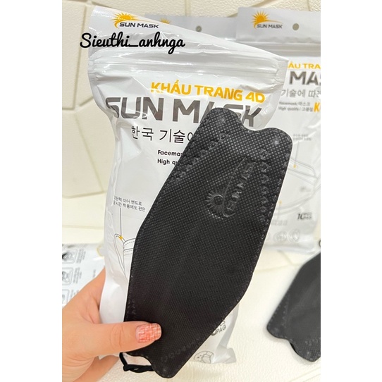 Khẩu Trang KF94 Sun Mask/Mai Anh 4 Lớp 4D Kháng Khuẩn Túi 10 Chiếc