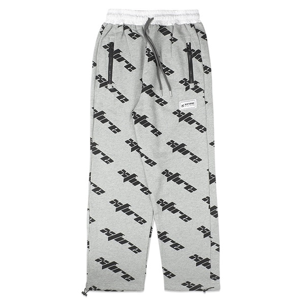 Quần Dài XF OVERSIZED MONOGRAM PANTS IN GREY