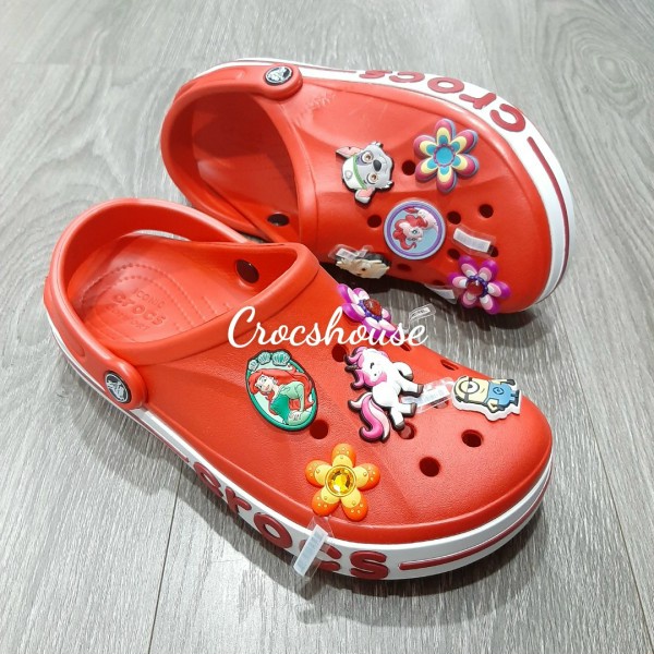 Dép crocs chính hãng, dép sục crocs baya nam nữ tặng kèm jibbitz gắn viền chữ - Crocs house